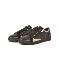 Pataugas JESTER/MIX F4I NOIR/DORÉ -Chaussures Belle Boutique 628254 BASKET FEMME JESTER MIX F4H NOIR DORE 5 85ac9123 6bed 4796 86f8 a699064089d6