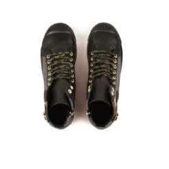 Pataugas BANJOU LATSA/MIX F4H NOIR/DORÉ -Chaussures Belle Boutique 628259 946 BASKET HAUTE FEMME LATSA MIX F4H NOIR DORE 6