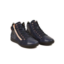 Pataugas PALME/MIX F4H MARINE/ROSE -Chaussures Belle Boutique 628270 922 BASKET FEMME PALME MIX F4H MARINE ROSE 4