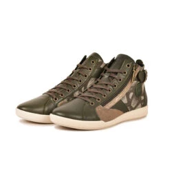 Pataugas PALME/WT F4H KAKI -Chaussures Belle Boutique 628274 BASKET FEMME PALME WT KAKI 5