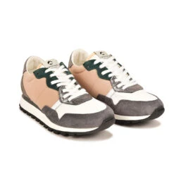 Pataugas ASTATE/MIX F4H ARGENT -Chaussures Belle Boutique 628285 BASKET FEMME ASTATE MIX GRIS PECHE web4