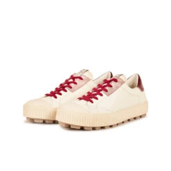 Pataugas ARAN/MIX F4H OFFWHITE/BORDEAUX -Chaussures Belle Boutique ARANMIXF2HOFFWHITEBORDEAUX6282069785