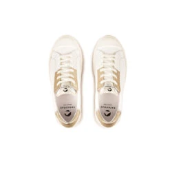 Pataugas ARAN/M F2H BLANC/DORÉ -Chaussures Belle Boutique BASKET FEMME ARAN M F2H BLANC DORE 6