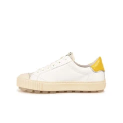 Pataugas ARAN/MIX F2H BLANC/JAUNE -Chaussures Belle Boutique BASKET FEMME ARAN MIX F2H BLANC JAUNE 3