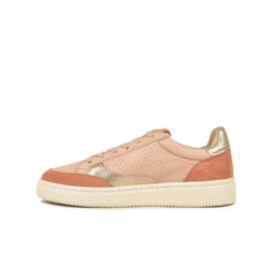 Pataugas BASALTE/SNME F2H BEIGE ROSÉ/DORÉ -Chaussures Belle Boutique BASKET FEMME BASALT F2H NUDE DORE 3