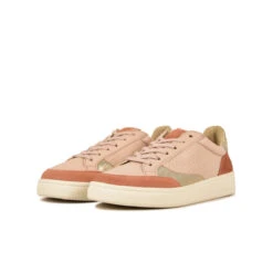 Pataugas BASALTE/SNME F2H BEIGE ROSÉ/DORÉ -Chaussures Belle Boutique BASKET FEMME BASALT F2H NUDE DORE 5