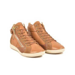 Pataugas PALME/MIX F4H CAMEL -Chaussures Belle Boutique BASKET FEMME PALME L MIX F2I TAUPE 628403 154 4
