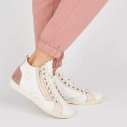 Pataugas PALME/PER F2I ROSE -Chaussures Belle Boutique BASKET FEMME PALME PER F2I ROSE 628402 300 Porte 1