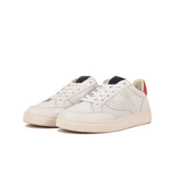 Pataugas BASALTE/N H2H BLANC/ROUGE -Chaussures Belle Boutique BASKET HOMME BASALT N F2H BLANC ROUGE 5
