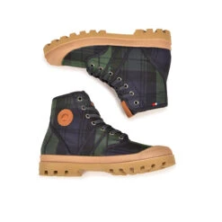 Pataugas AUTHENTIQUE X LE MONT SAINT MICHEL F4G Tartan Marine -Chaussures Belle Boutique BOOTS FEMME AUTHENTIQUE MSM 6