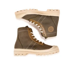 Pataugas AUTHENTIQUE M/SC F2I KAKI -Chaussures Belle Boutique BOOTS FEMME OG M SC F2I KAKI 628343 554 6