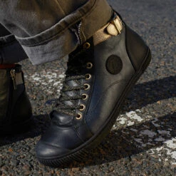 Pataugas BANJOU LATSA/MIX F4H NOIR/DORÉ -Chaussures Belle Boutique F Palme MIX Noir Dore