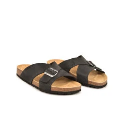 Pataugas LUDO/MIX H2I NOIR -Chaussures Belle Boutique SANDALE HOMME LUDO MIX H2I NOIR 628533 850 4